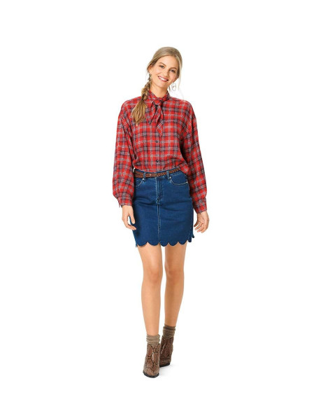 Blouse and Shirt Pattern - Burda 6263