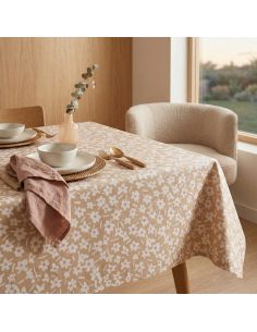 Nappe toile cirée Captain Cook Happy Days - Mocha 2