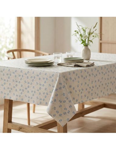 Nappe toile cirée Captain Cook Mimosi - Beige