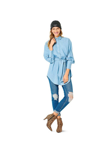 Blouse and Shirt Pattern - Burda 6263