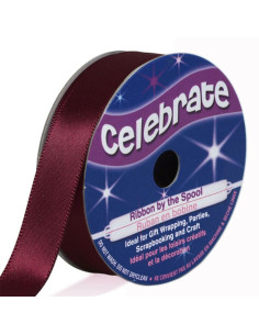Celebrate satin ribbon plum - 13 mm x 6 meters