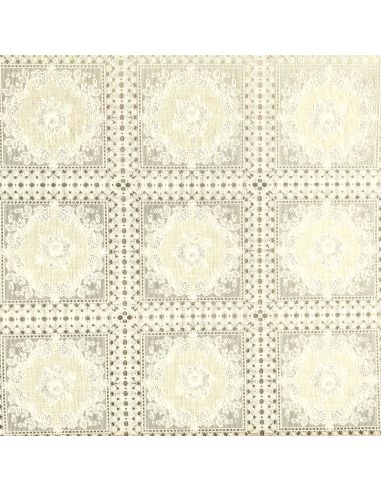 Nappe toile cirée Captain Cook Loredana - Crème
