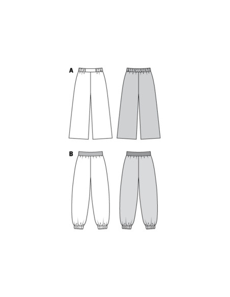 Puffy pants pattern - Burda 6283