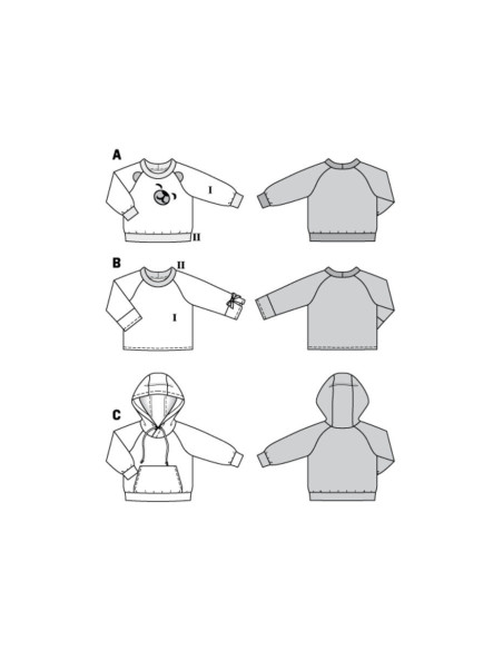 Hoodie pattern - Burda 9308