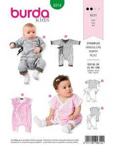 Frog Onesie Pattern - Burda 9314