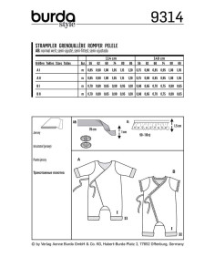 Frog Onesie Pattern - Burda 9314 2