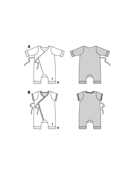Frog Onesie Pattern - Burda 9314