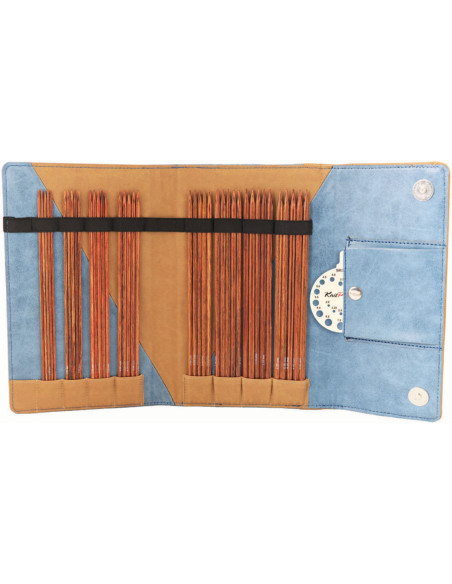 Ginger KnitPro wooden double-pointed needle case