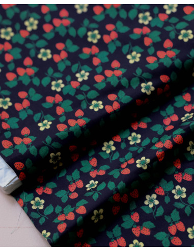 Tissu satin de coton Mara des bois - Lise Tailor