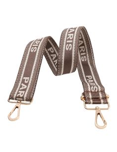 Sangle de sac avec mousquetons Paris - Marron