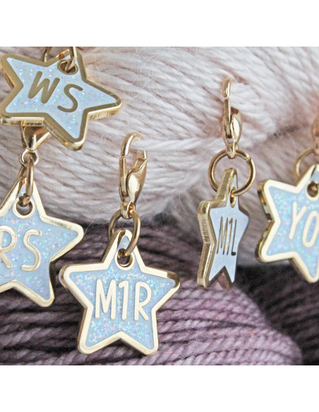 Marqueurs de maille ouverts - Assistant glitter