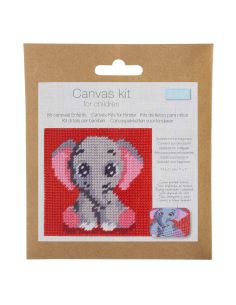 Kit canevas enfant - Éléphant 2