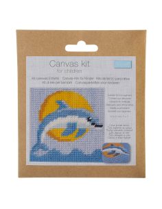 Kit canevas enfant - Dauphin sautant 2