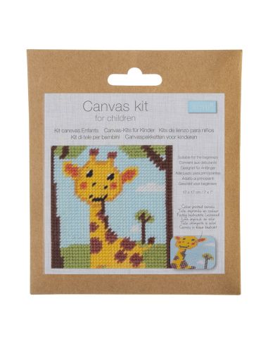 Kit canevas enfant - Girafe