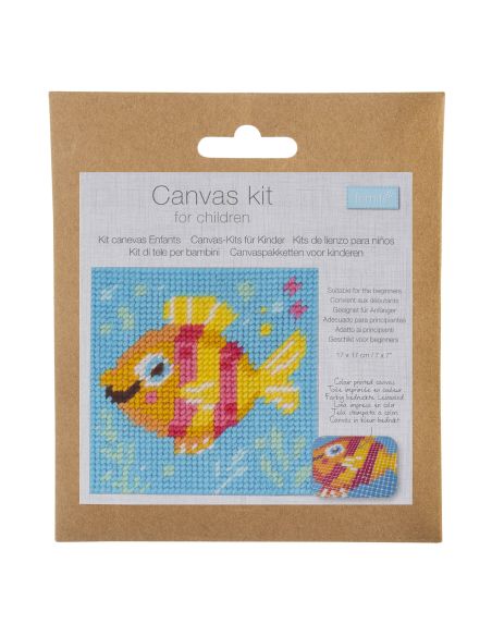 Kit canevas enfant - Poisson