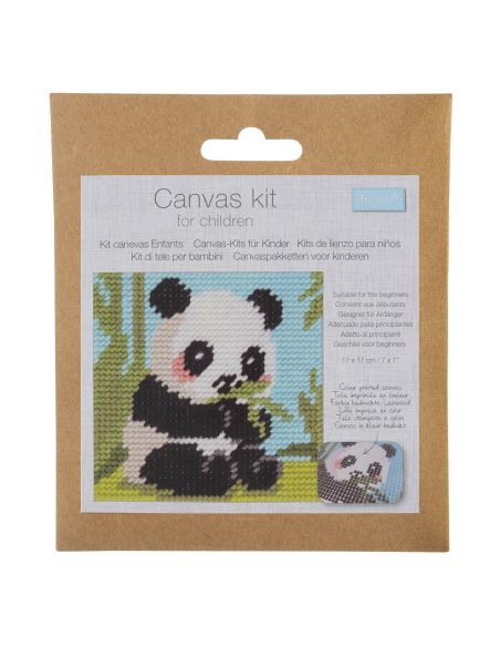 Kit canevas enfant - Panda