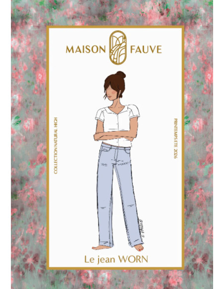 Patron de jean Worn - Maison Fauve