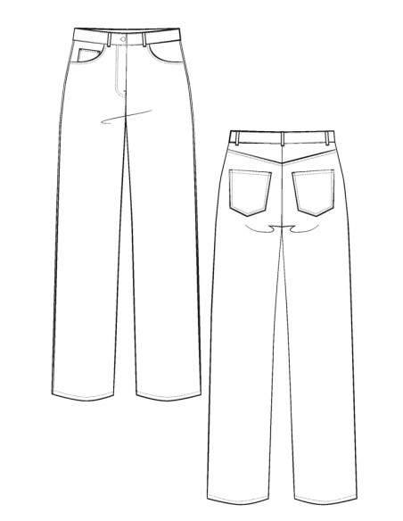 Patron de jean Worn - Maison Fauve