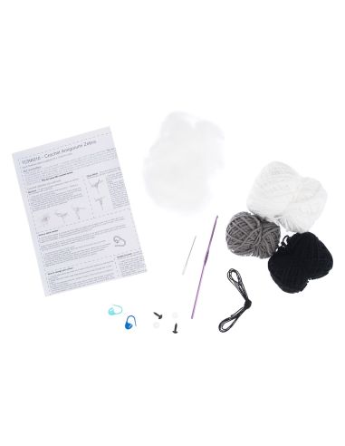 Kit de crochet amigurumi - Zèbre