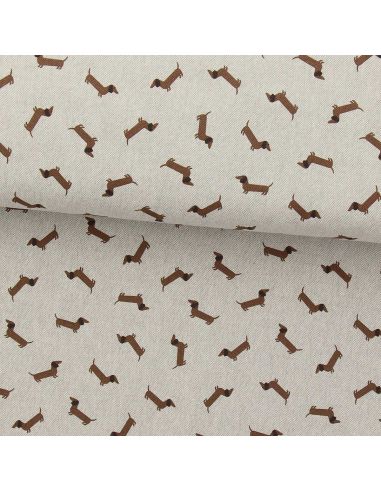 Toile de coton canvas premium - Teckel