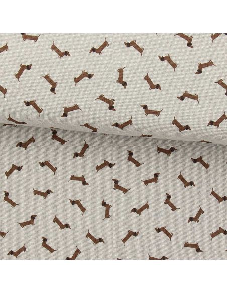 Toile de coton canvas premium - Teckel