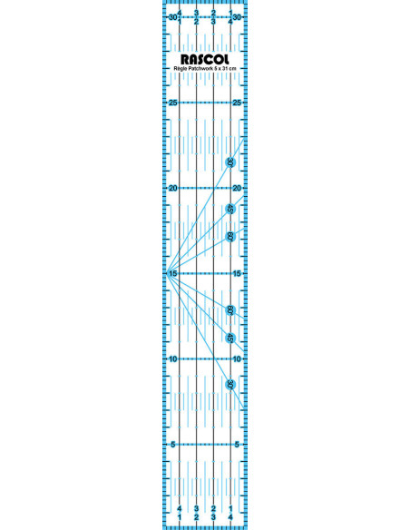 Rascol patchwork ruler 5 x 30 cm