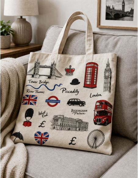 Toile de coton canvas premium - London