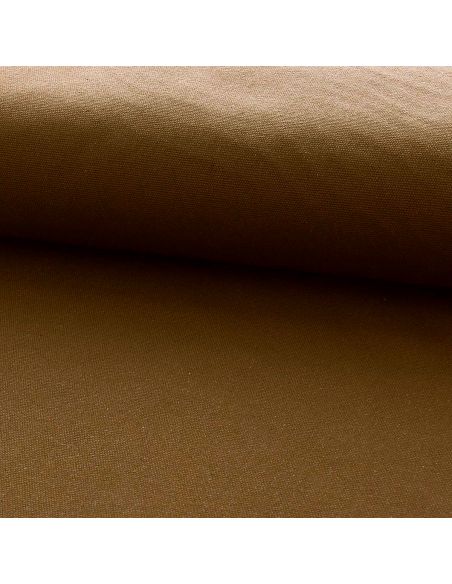 Half-panama cotton canvas fabric - Brown