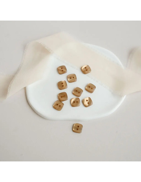 Bouton de bottine pailleté or - Bouton d´or