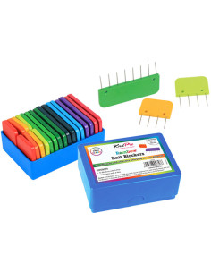 Rainbow KnitPro blocking combs