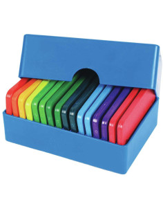 Rainbow KnitPro blocking combs 2
