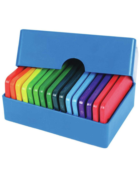 Rainbow KnitPro blocking combs