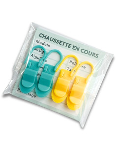 Lot de 4 marqueurs spéciaux encours + 8 cartes Tricot en cours YKTL 2