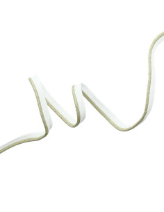 Piping, exceeding lurex - Gold white weave