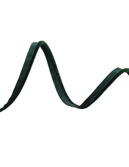 Velvet clothing piping - Fir green