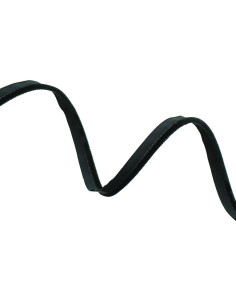 Velvet clothing piping - Black