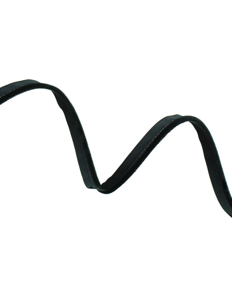 Velvet clothing piping - Black