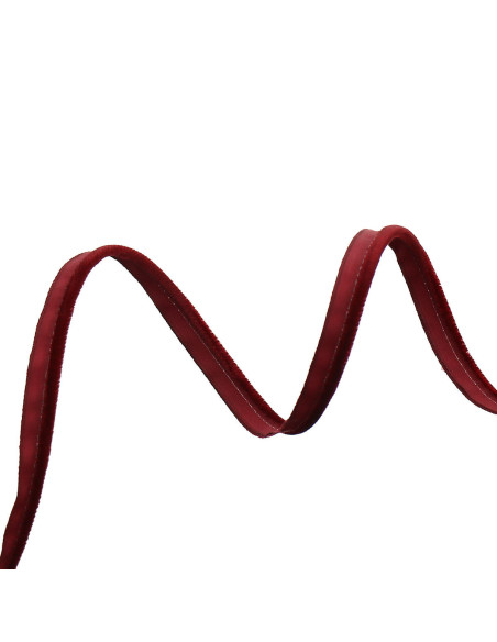 Velvet clothing piping - Bordeaux