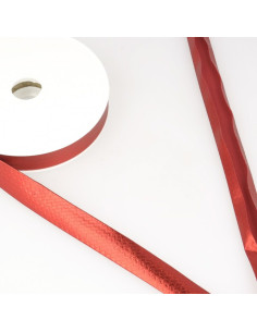 Metallic Lamé Bias - Red