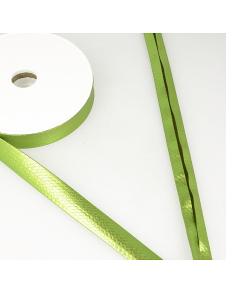 Metallic Lamé Bias - Apple Green