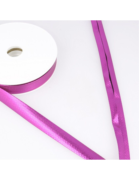 Metallic Lamé Bias - Fuchsia