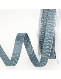 Metallic Twill Ribbon - Blue