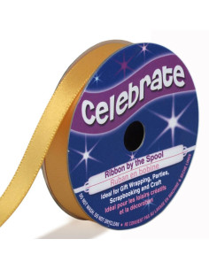 Celebrate Gold Satin Ribbon - 9 mm x 6 meters