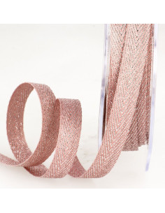Metallic Twill Ribbon - Pink