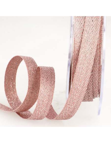 Metallic Twill Ribbon - Pink