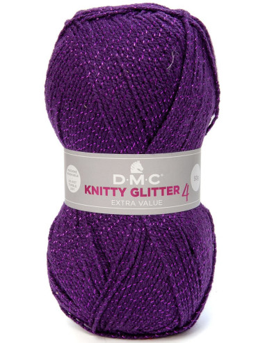 Fil à tricoter Knitty 4 Glitter DMC