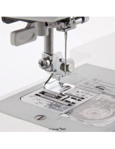 Bias tape attachment support, edge-to-edge sewing, and hemmer
