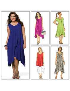 Top, dress, and pants pattern - Butterick 5655