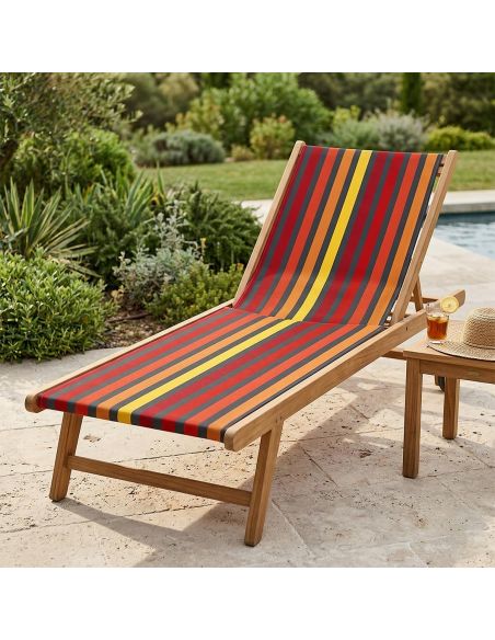 Toile transat - Etna orange