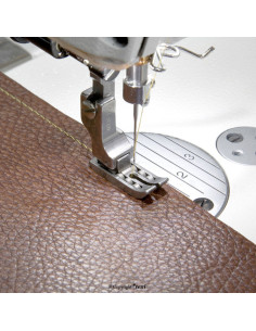 Leather roller foot